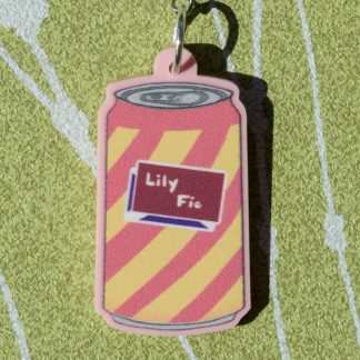 1.5" Lily Fie soda can acrylic charm