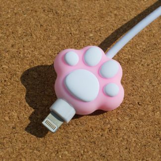 Pink Paw USB Cable Protector