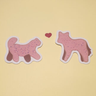 Frosted Animal Cracker stickers